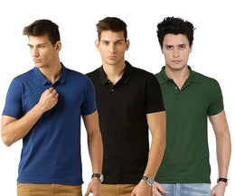 Cotton Polo T-Shirt (Pack of 3)
