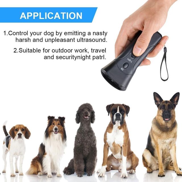 Ultrasonic Dog Chaser to Stop Animal Attacks & Aggression | Safe Ultrasonic Repeller for Dogs and Other Animals