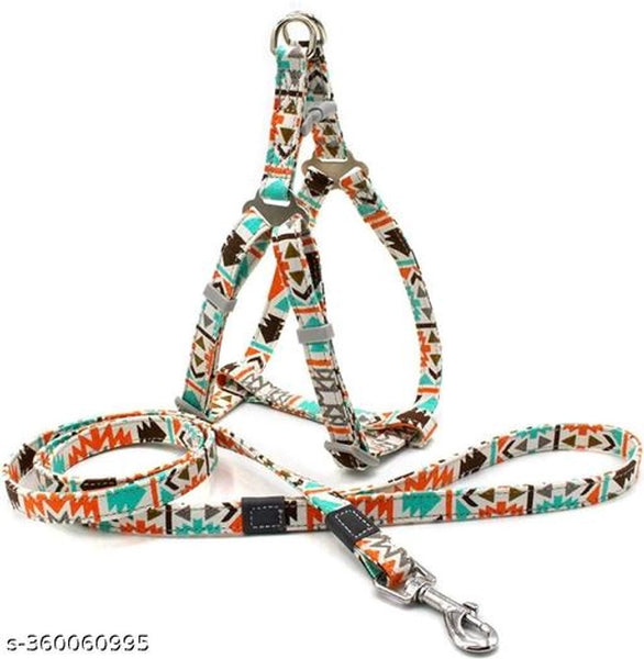 Nylon Dog Harness (Multicolor)Nylon Dog Harness Multicolor | Adjustable & Comfortable Pet Body Harness | Strong Walking & Training Harness for Dogs