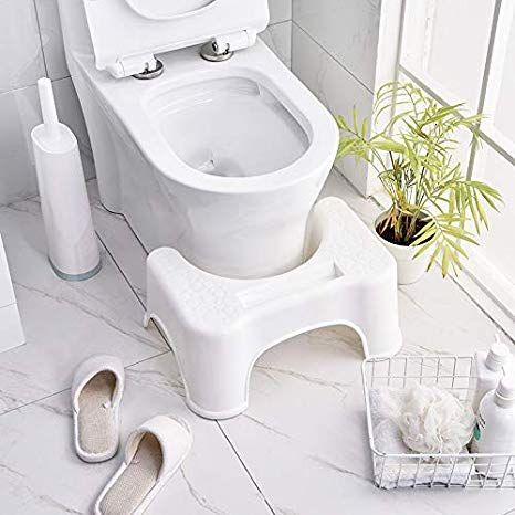 Squat Stool Potty Stool Toilet Squat Stool for Western Toilet.Toilet Squat Stool for Western Toilet – Ergonomic Potty Stool for Better Posture & Easy Bowel Movement