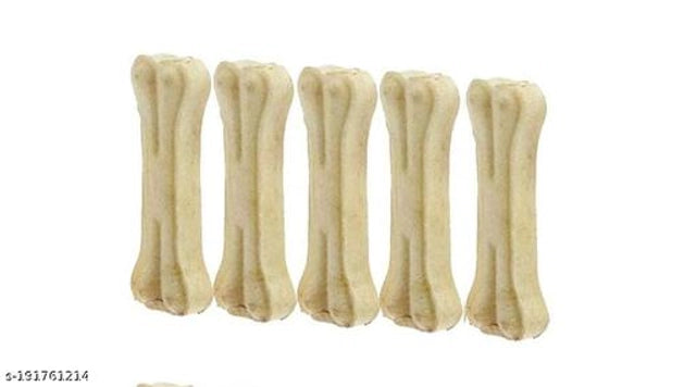 Rawhide Bone Treat (Pack of 5)Rawhide Bone Dog Treat (Pack of 5) – Long-Lasting Chew Bones for Dental Health & Healthy Gums