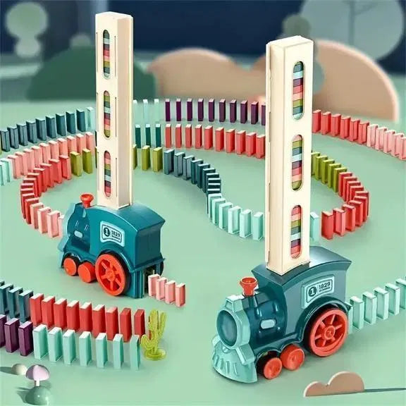 Train Toy Domino Set for Kids – BPA-Free Plastic with Sound Effects.Make playtime fun and educational with Train Toy Domino Set for Kids. BPA-free plastic, automatic domino laying, sound effects, and safe design for creative learning.