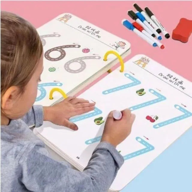 Pen Control Training Exercise Hand Control Book for Kids – Improve Writing Skills, Fine Motor Practice & Handwriting Development