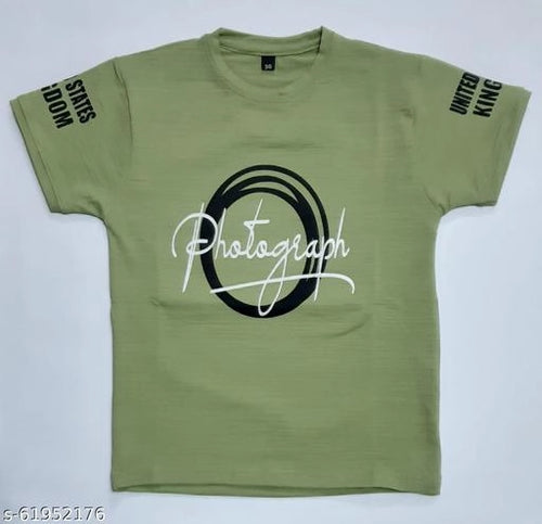 Cotton Round Neck Printed T-Shirt for Boys (Green, 6-7 Years)Soft cotton round neck printed T-Shirt for boys (Green, 6–7 Years) – breathable, comfortable, and stylish. Perfect for school, play, and daily wear.