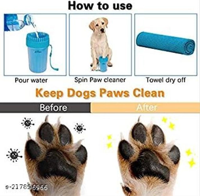 Dog Foot Washer (Multicolor) – Portable Paw Cleaner Cup for Mud & Dirt Removal.Buy Dog Paw Cleaner Cup