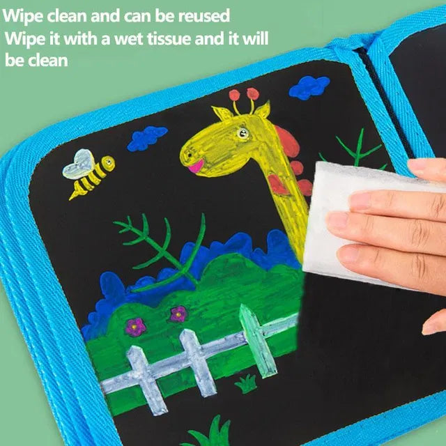 Erasable Doodle Book 😍 | Reusable Drawing & Sketch Book for Kids and Adults | Magic Pen Included, Fun Learning, Creativity & Art Practice