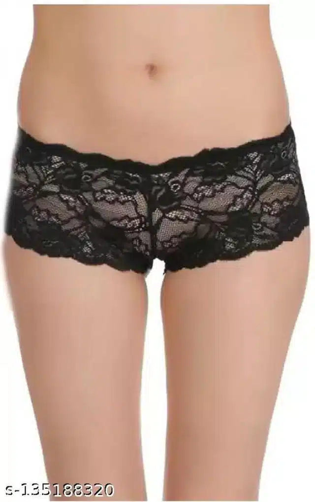 Net Briefs for Women (Black, XXS)Net Briefs for Women (Black, XXS) – Soft & Breathable Comfortable Innerwear