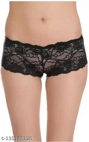 Net Briefs for Women (Black, XXS)Net Briefs for Women (Black, XXS) – Soft & Breathable Comfortable Innerwear