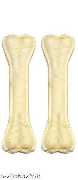 Rawhide Bone Treat for Pet (Pack of 2).Rawhide Bone Treat for Pet (Pack of 2) | Natural Chew Bones for Dogs | Long-Lasting Dental Chew Snacks