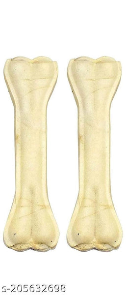 Rawhide Bone Treat for Pet (Pack of 2).Rawhide Bone Treat for Pet (Pack of 2) | Natural Chew Bones for Dogs | Long-Lasting Dental Chew Snacks