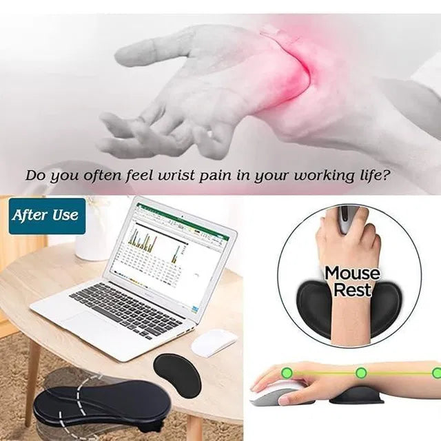 Desk Arm/Wrist Rest Pad.Ergonomic Desk Arm & Wrist Rest Pad for Keyboard and Mouse Support . Memory Foam Wrist Rest Pad – Comfortable Support for Long Work Hours