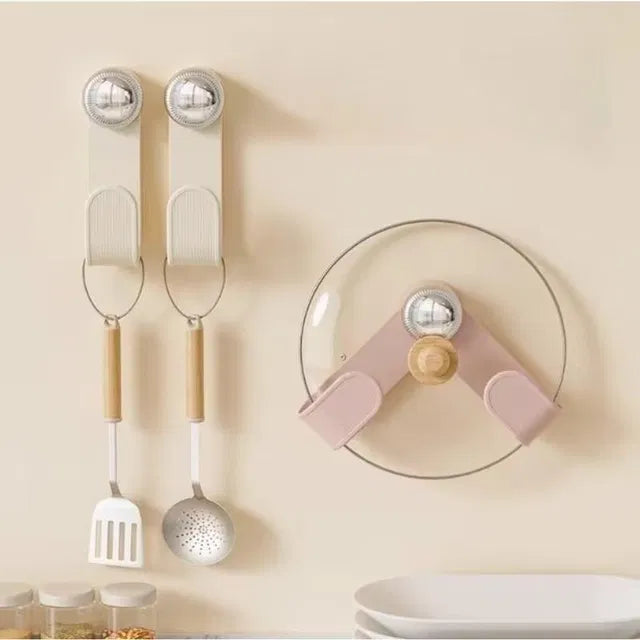 Pot Lid Holder With Suction Cup.Buy Pot Lid Holder With Suction Cup for kitchen organization. Holds pot lids, pan covers, and spoons. Strong suction, easy to install, keeps countertops clean.