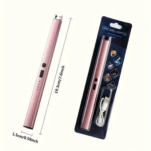Wholesale Rechargeable USB Electric Lighter Candle Lighters for BBQ Plasma Lighter.Rechargeable USB electric plasma lighter designed for candles, BBQ, gas stoves, and outdoor use. Windproof, flameless, and safe to use with long flexible neck.