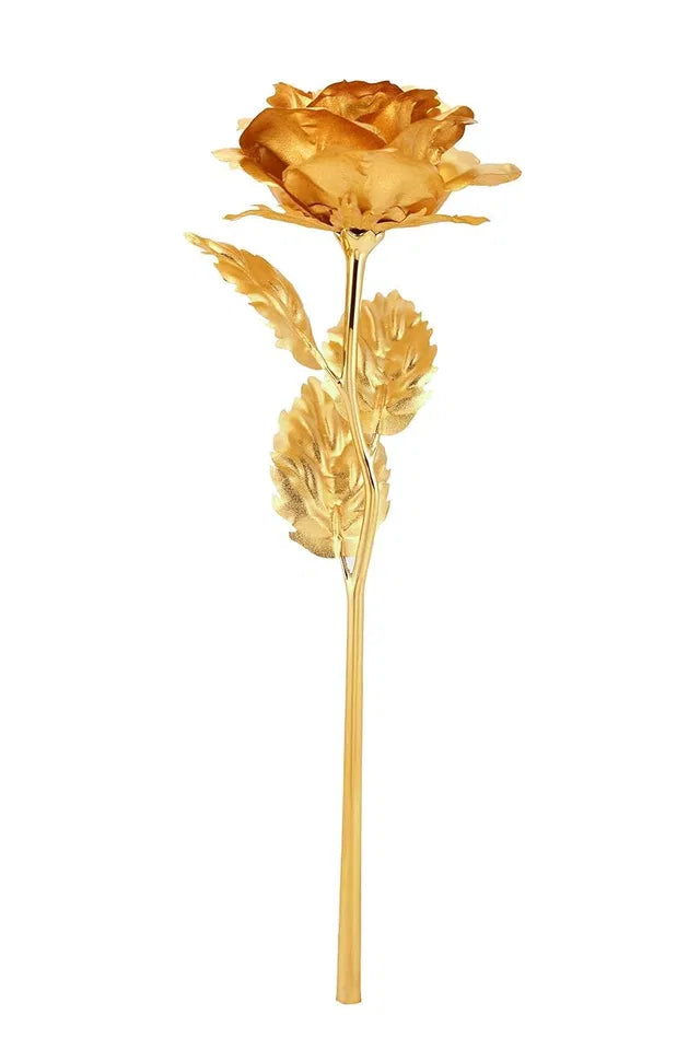 Tekcool Decorative 24K Golden Artificial Rose.Buy Tekcool decorative 24K golden artificial rose. Premium everlasting gold rose perfect for gifting on Valentine’s Day, anniversaries and special occasions.