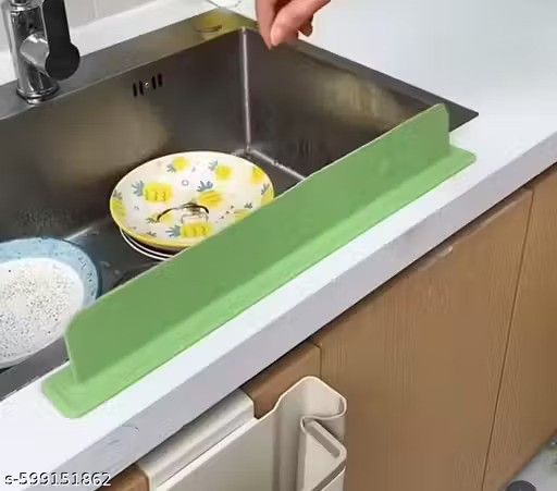 Kitchen Water Splash Guard Sink Splashback for Dish Washing ( Pack of 2)Kitchen Water Splash Guard Sink Splashback (Pack of 2) | Silicone Faucet Splash Protector Mat for Kitchen & Bathroom Sink