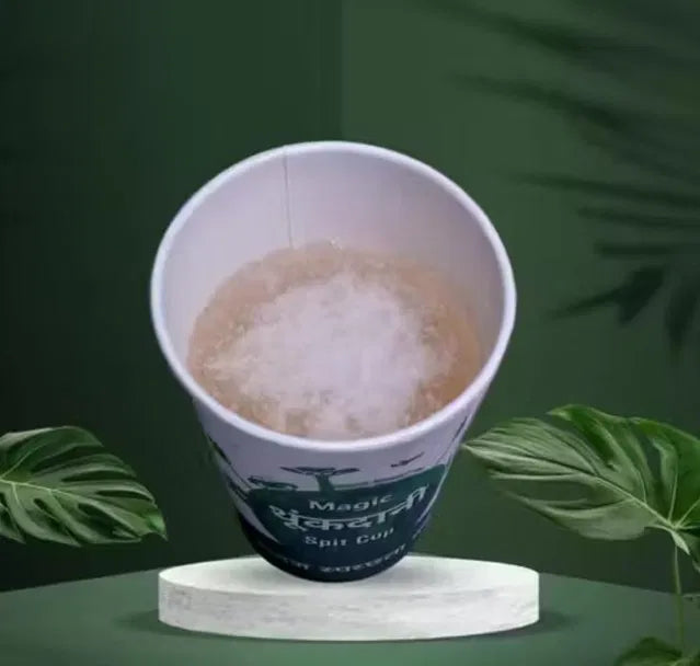 Magic Disposable Spit Cup for Home/Office/Patients/Car (Solidifies Liquid Pack of 10).Liquid Solidifying Travel & Patient Care Cups