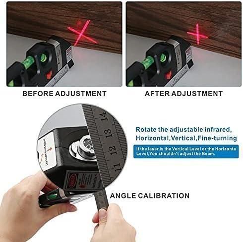 Distance Meter 4-in-1 Level Tape.4-in-1 Distance Meter & Level Tape – Laser Measure, Spirit Level & Measuring Tape Tool