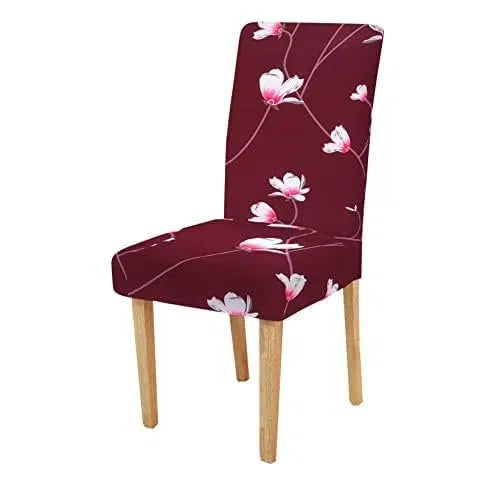Floral Printed Dining Chair Covers Set of 4.Stretchable Slipcovers for Home & Dining Room (4 Pack).