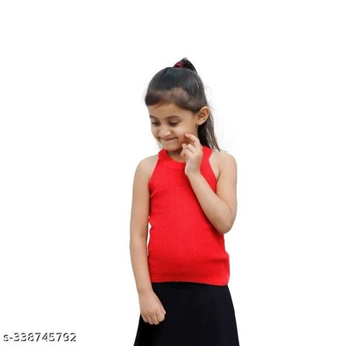 Cotton Blend Solid Top for Girls (Red, 1-2 Years).Soft and breathable cotton blend solid top for baby girls aged 1–2 years. Comfortable, lightweight, and perfect for daily wear and outings.