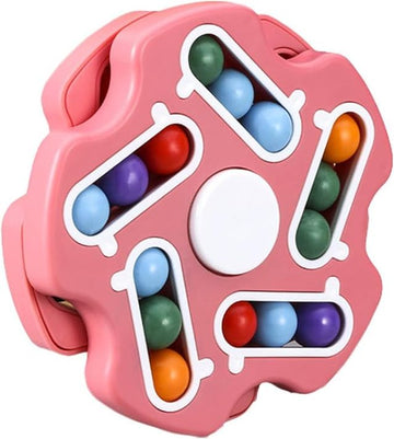 Fidget Toy Rotating Magic Bean Cube Spinner | Educational Learning & Brain Development Toy | Stress Relief, Focus & Sensory Toy for Kids and Adults