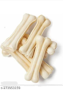 Rawhide Bone Treat for Dog (White, 6 inches) (500 g)Rawhide Bone Dog Treat 6 Inch (500g) – Long Lasting Dental Chew for Strong Teeth & Healthy Gums