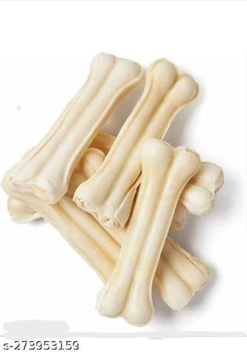 Rawhide Bone Treat for Dog (White, 6 inches) (500 g)Rawhide Bone Dog Treat 6 Inch (500g) – Long Lasting Dental Chew for Strong Teeth & Healthy Gums