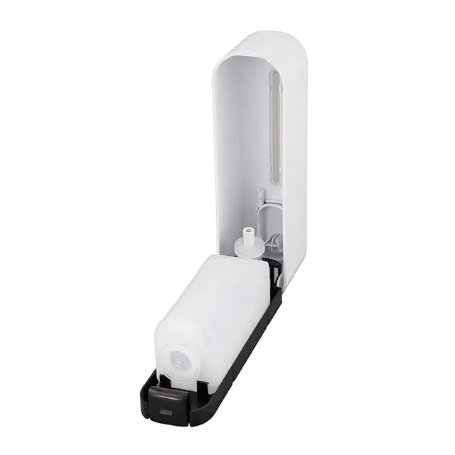 Wall Mount Hand Liquid Shampoo Shower Gel Dispenser for Hotel Bathroom White.Wall Mounted Bathroom Accessory