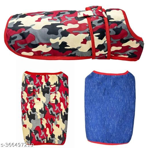 Woolen Coat for Dogs (Muticolor)Woolen Coat for Dogs | Warm & Comfortable Winter Wear for Pets (Multicolor)