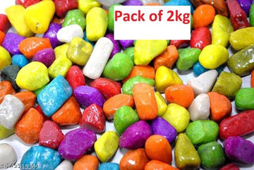 Decoration Pebbles Stones (Multicolor, 2000 g)