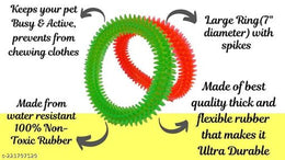 Silicone Chew Toy for Pet (Multicolor, Pack of 2)Silicone Chew Toy for Pets (Pack of 2) | Safe & Durable Chewing Toys for Dogs (Multicolor)