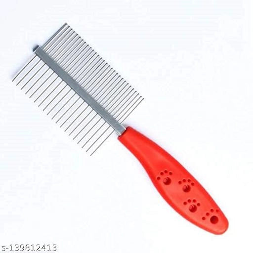 Stainless Metal Flea Comb for Pet (Multicolor)Stainless Metal Flea Comb for Pets | Lice & Tick Removal Grooming Comb (Multicolor)