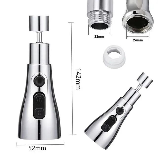 3 Modes Kitchen Sink Faucet.Kitchen Tap Head with 3 Spray Modes – Splash-Proof & Water Saving
