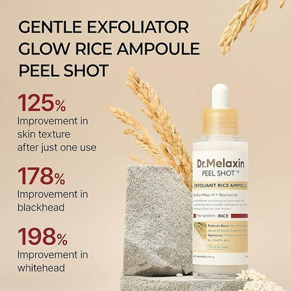 Rice peel glow serum ampoule Pack of 2