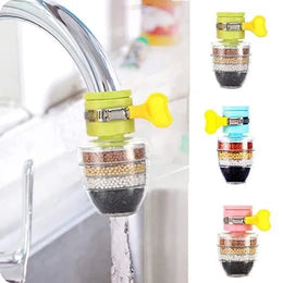 Activated Carbon Water Faucet Mount Filter (Assorted Color) Pack of 1.Activated Carbon Tap Purifier for Clean Water