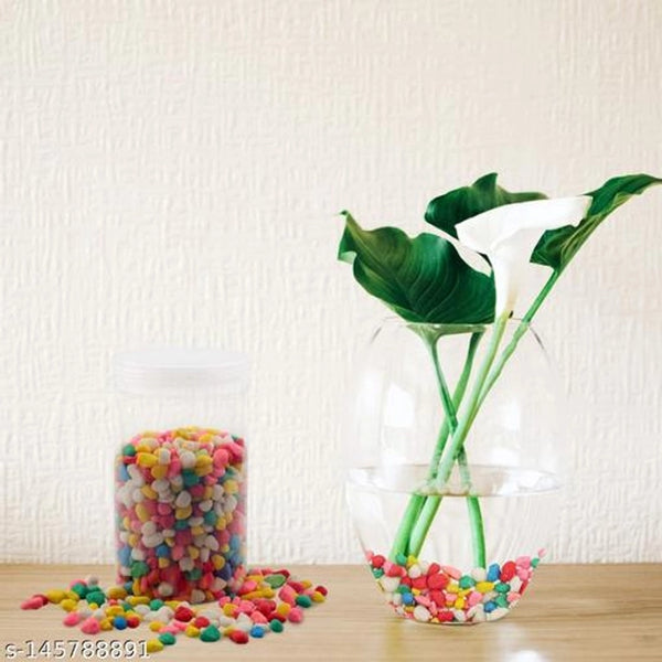 Decoration Pebbles Stones (Multicolor, 4000 g).Decoration Pebbles Stones Multicolor 4000 g | Natural Decorative Stones for Aquarium, Garden & Home Decor