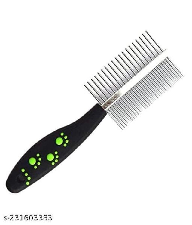 Stainless Steel Double Sided Flea Comb (Multicolor)