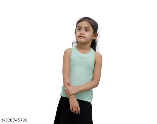 Cotton Blend Solid Top for Girls (Sea Green, 1-2 Years)Soft and breathable cotton blend solid top for baby girls aged 1–2 years. Comfortable, lightweight, and perfect for daily wear and outings.