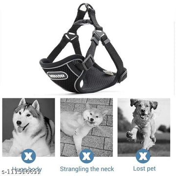 Fabric Body Harness for Dog (Multicolor, S)