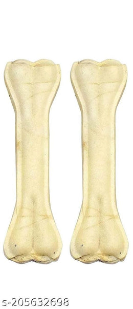 Rawhide Bone Treat for Dog (7 inches, Pack of 2)Rawhide Bone Treat for Dogs 7 Inches (Pack of 2) | Long-Lasting Chew for Dental Care & Training