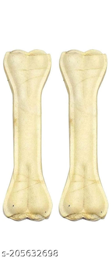 Rawhide Bone Treat for Dog (7 inches, Pack of 2)Rawhide Bone Treat for Dogs 7 Inches (Pack of 2) | Long-Lasting Chew for Dental Care & Training