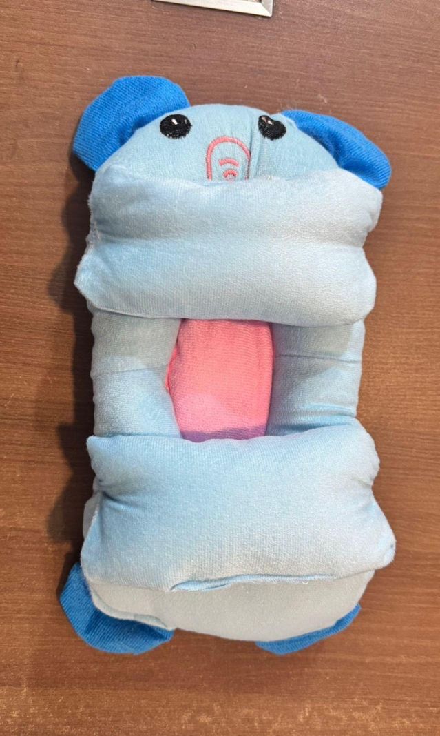 Baby Shaping Head Support Pillow - Assorted ColourBaby Head Protection Pillow – Soft & Breathable Support Cushion