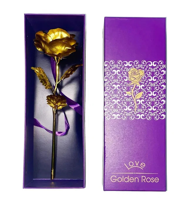 Tekcool Decorative 24K Golden Artificial Rose.Buy Tekcool decorative 24K golden artificial rose. Premium everlasting gold rose perfect for gifting on Valentine’s Day, anniversaries and special occasions.