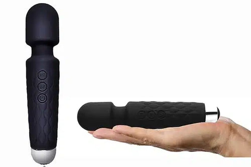 Rechargeable Body Massager (Black).Rechargeable Body Massager (Black) – Handheld Deep Tissue Muscle Relaxation & Pain Relief Device