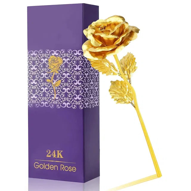 Tekcool Decorative 24K Golden Artificial Rose.Buy Tekcool decorative 24K golden artificial rose. Premium everlasting gold rose perfect for gifting on Valentine’s Day, anniversaries and special occasions.