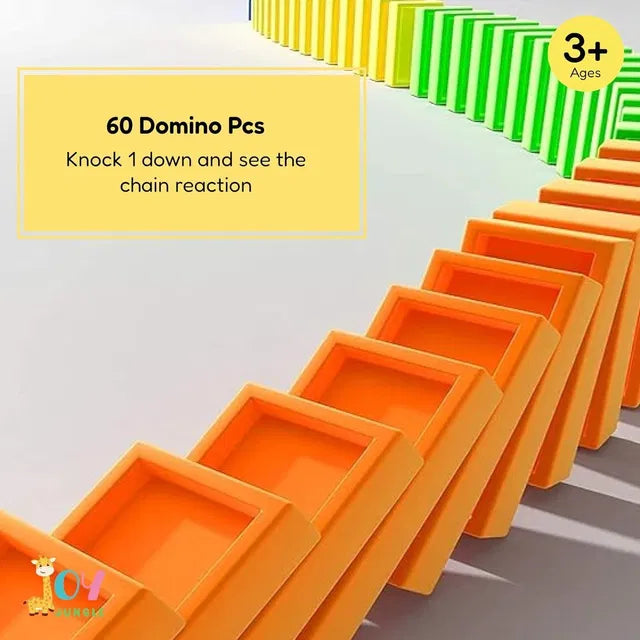 Train Toy Domino Set for Kids – BPA-Free Plastic with Sound Effects.Make playtime fun and educational with Train Toy Domino Set for Kids. BPA-free plastic, automatic domino laying, sound effects, and safe design for creative learning.