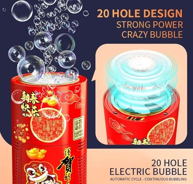 Automatic Bubble Machine for Kids - Pack of 1 Portable Bubble Blower with High Output - Electric Bubble Maker for Birthday Parties, Weddings & Outdoor Play - Indoor & Outdoor Summer Toy for Toddlers, Boys & Girls