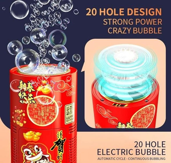 Automatic Bubble Machine for Kids - Pack of 1 Portable Bubble Blower with High Output - Electric Bubble Maker for Birthday Parties, Weddings & Outdoor Play - Indoor & Outdoor Summer Toy for Toddlers, Boys & Girls
