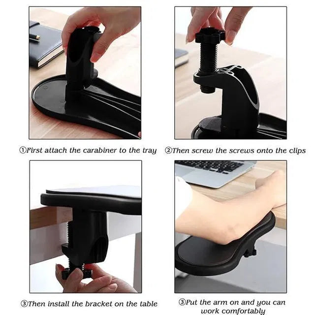 Desk Arm/Wrist Rest Pad.Ergonomic Desk Arm & Wrist Rest Pad for Keyboard and Mouse Support . Memory Foam Wrist Rest Pad – Comfortable Support for Long Work Hours