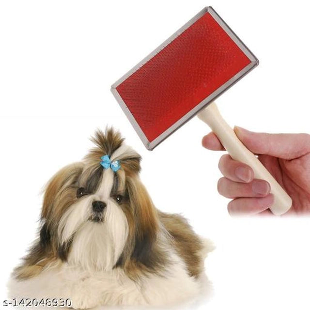 ABS Plastic Slicker Brush for Pet (Multicolor)ABS Plastic Slicker Brush for Pets (Multicolor) – Deshedding & Detangling Grooming Tool