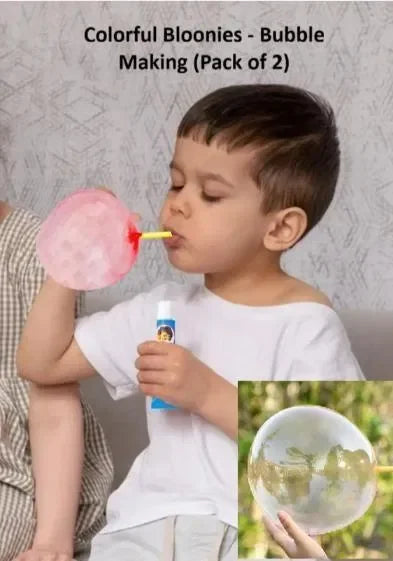 彩色泡泡製造器兒童玩具（2個裝）－適合幼兒和兒童的趣味吹泡泡套裝 | 易於擠壓的泡泡製造器，多色設計 | 戶外和派對遊戲 | 安全耐用塑料